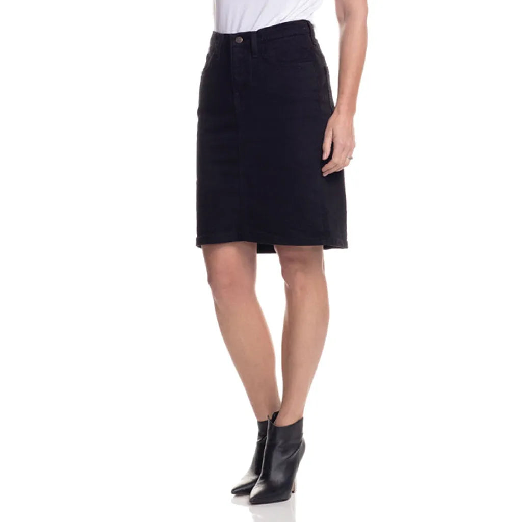loafer mules | Denim skirt outfits, Black denim skirt outfit, Fashion  jackson